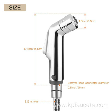 ABS Chrome Diaper Sprayer Shattaf Dual Function Bidet Sprayer Head